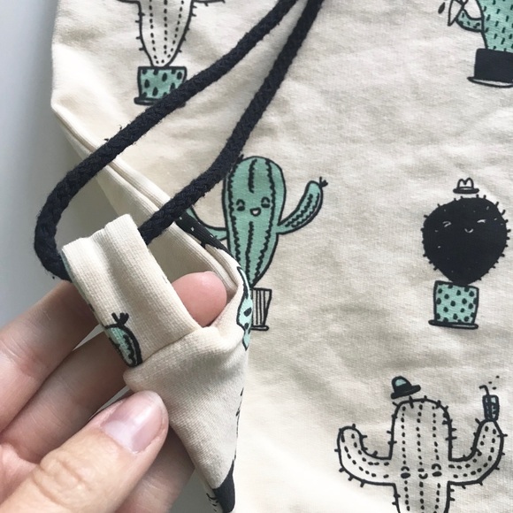 {kukukid} kids organic cactus drawstring backpack - Picture 4 of 8